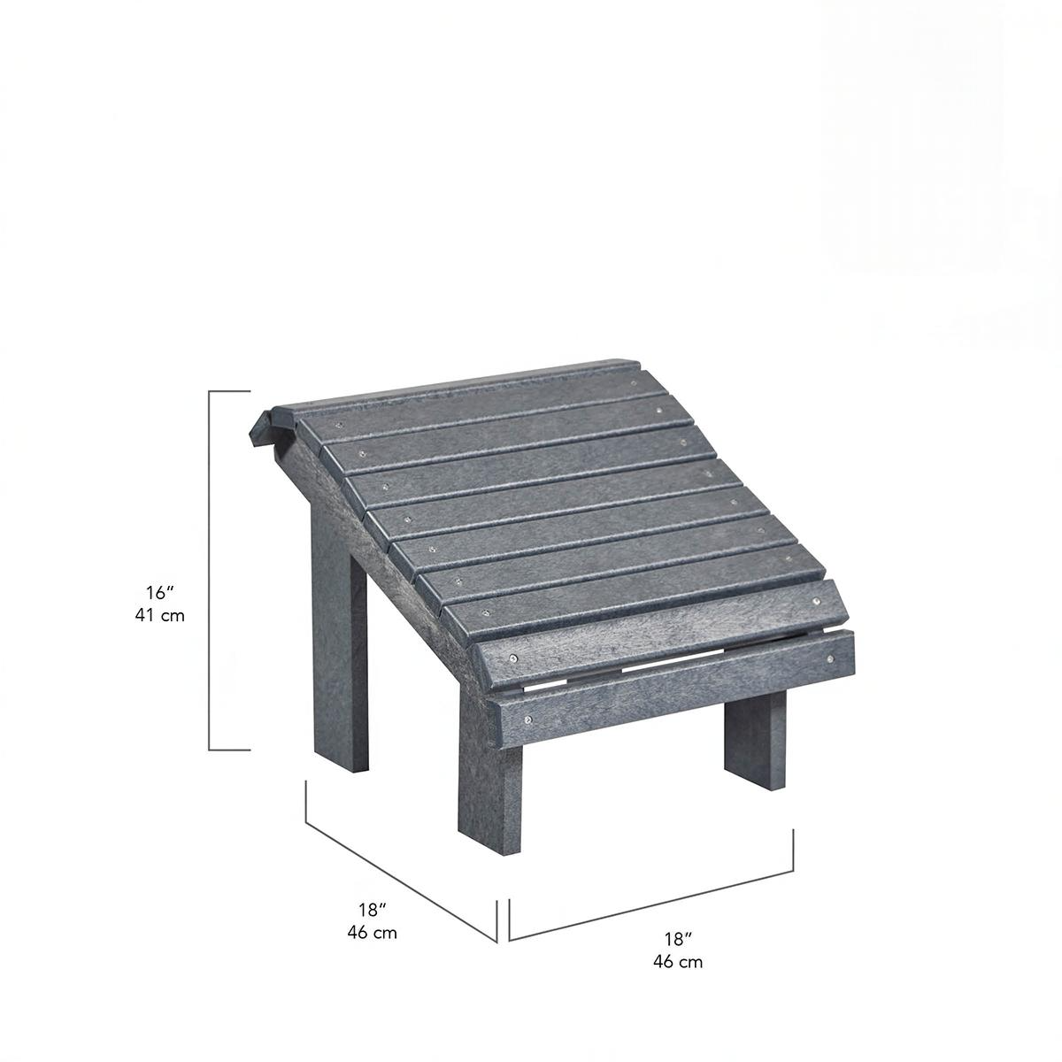 F04 Premium Fußhocker (Footstool) blue – Ergonomische Fußstütze für maximale Entspannung