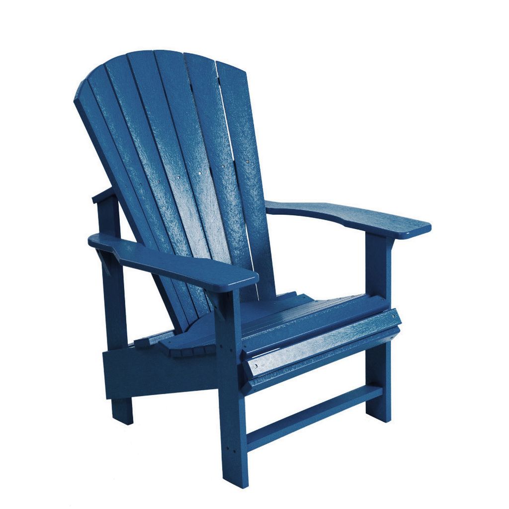 C03 Upright Adirondack (Chair) navy aus hochwertigem Kunststoff Designer Gartenstuhl Original aus Kanada