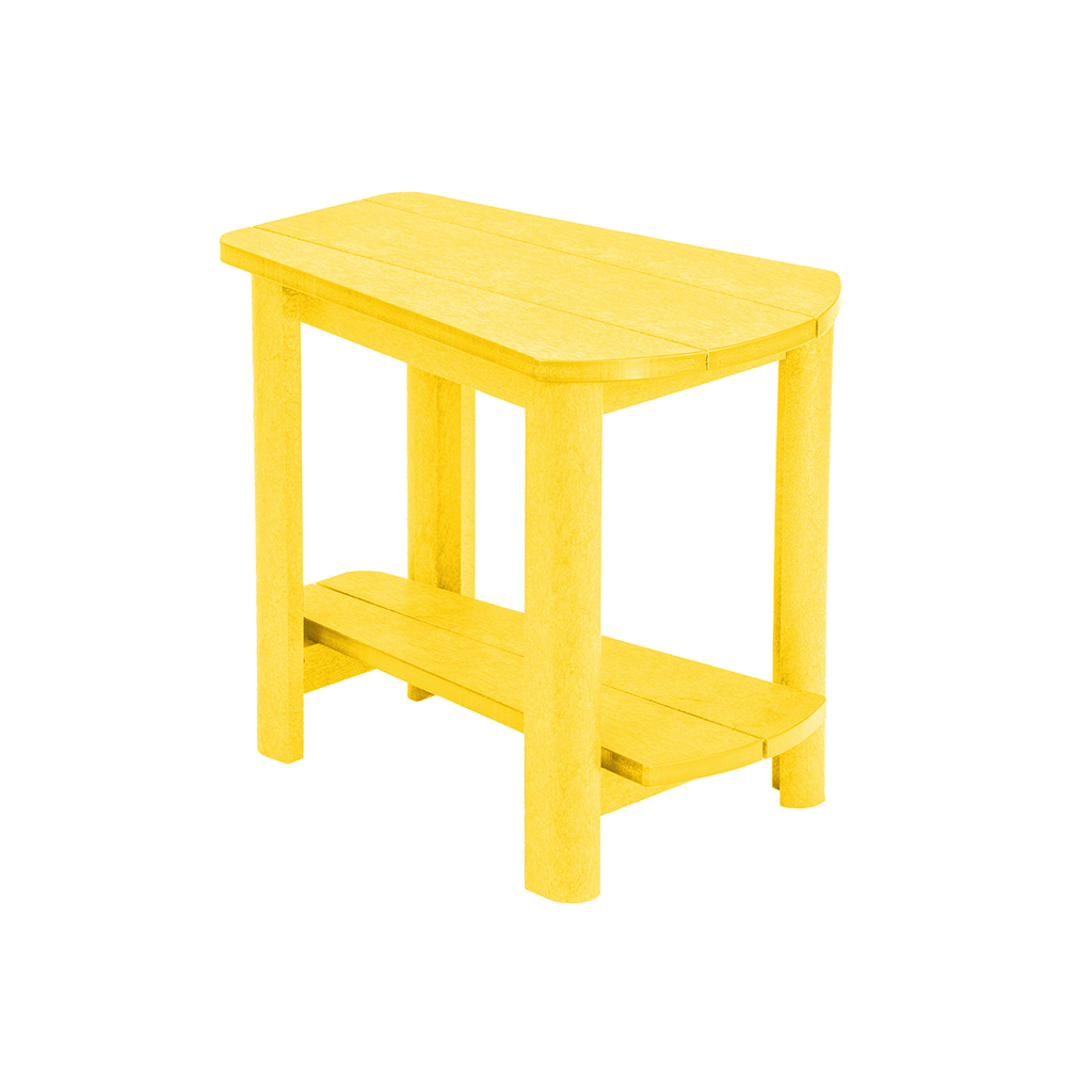 Der großzügige Beistelltisch in Keilform T04 - yellow