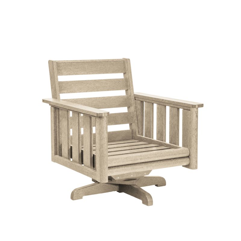 Stratford Swivel Arm Chair – drehbarer Gartensessel aus Recyclingkunststoff
