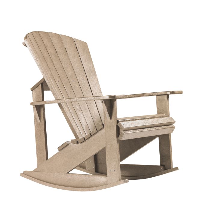 Adirondack Addy Rocker C04 - beige aus hochwertigem Kunststoff Designer Schaukelstuhl Original aus Kanada