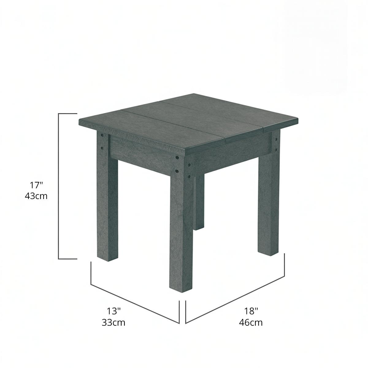 Side Table T01 blue Tisch rechteckig klein - blau