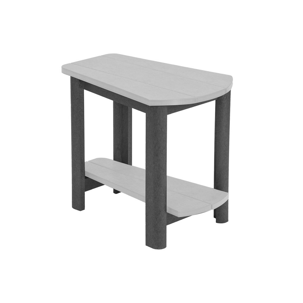 Der großzügige Beistelltisch in Keilform T04 - slate-lightgrey