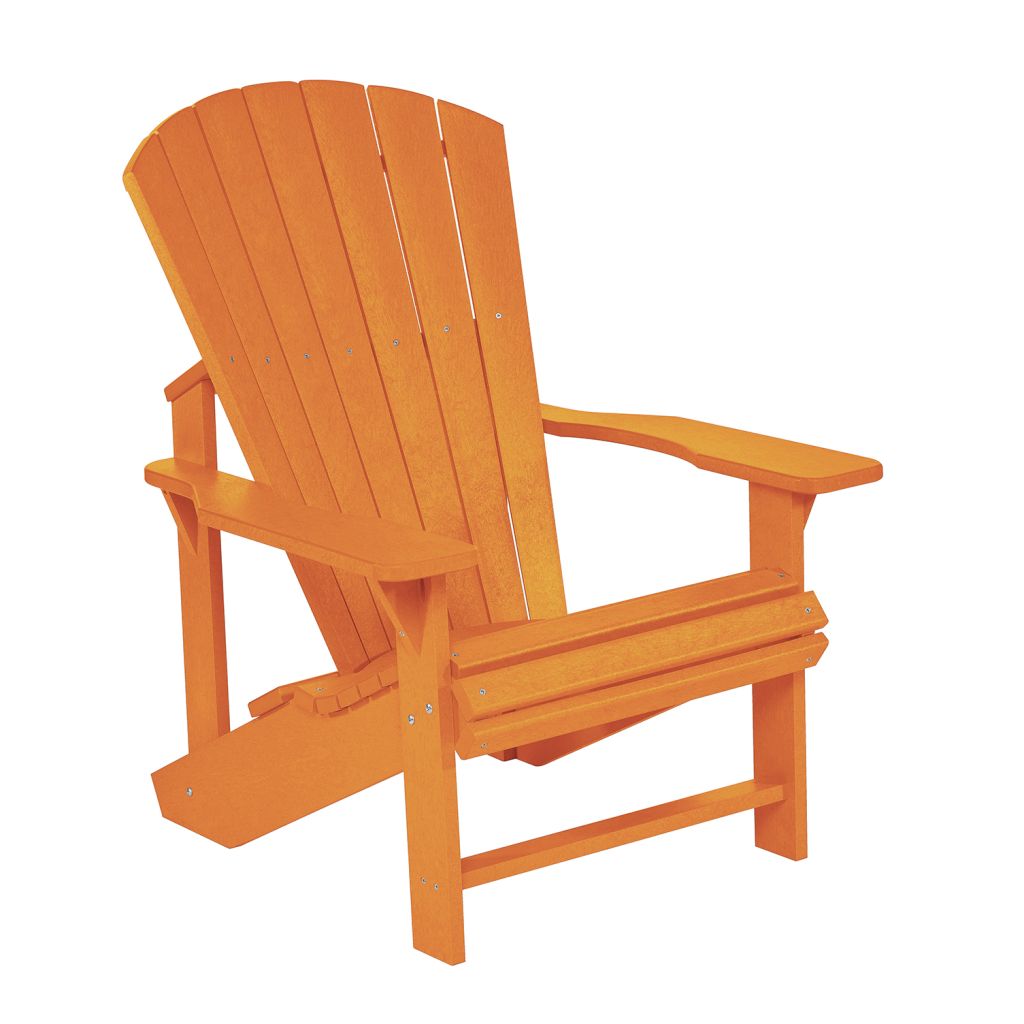 Adirondack Gartenstuhl Classic C01 orange – Original aus Kanada, wetterfester Kunststoff
