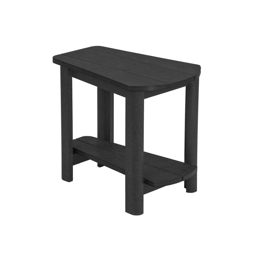 Der großzügige Beistelltisch in Keilform T04 - black