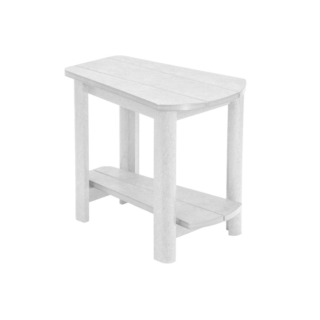 Der großzügige Beistelltisch in Keilform T04 - white