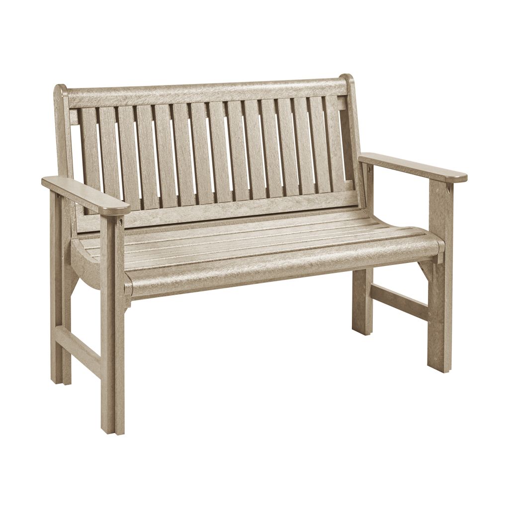 B01 Heritage Bench 4' – Gartenbank aus Recyclingkunststoff 122 cm breit beige