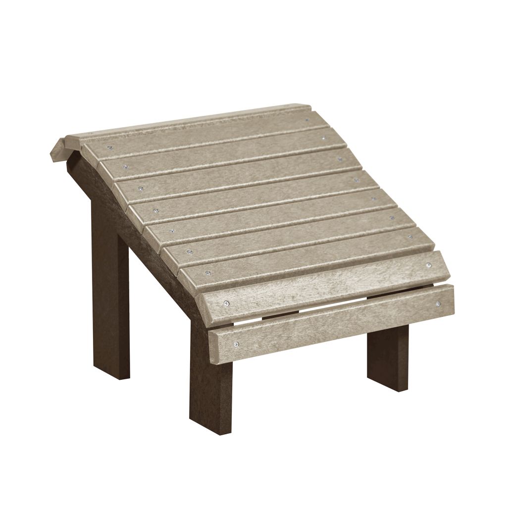 F04 Premium Fußhocker (Footstool) choco-beige – Ergonomische Fußstütze für maximale Entspannung